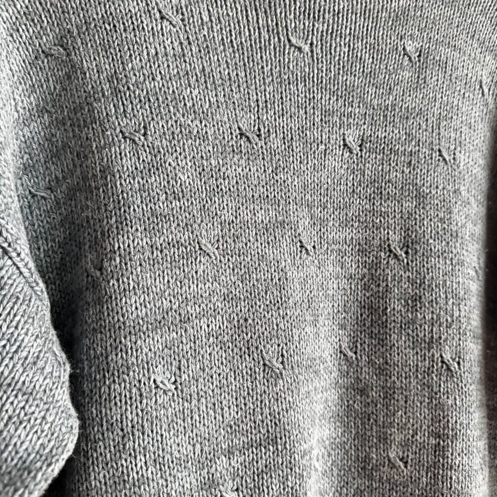 Vintage Climax Ramie Cotton Blend "General Store" Motif Sweater L - Picture 5 of 6